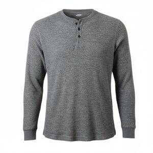 Old Navy Soft Washed Waffle Knit Thermal Henley Base Layer Shirt Long Sleeves XL